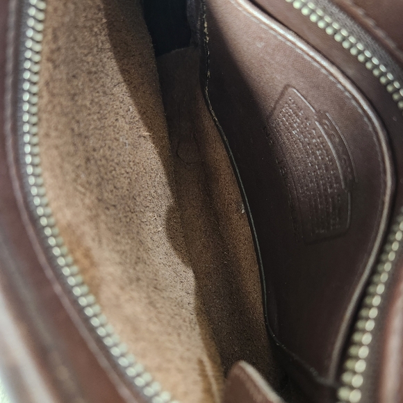 Vintage 90s Coach 9062 Leather Brown Crossbody Bag, Womens OS - Picture 8 of 12